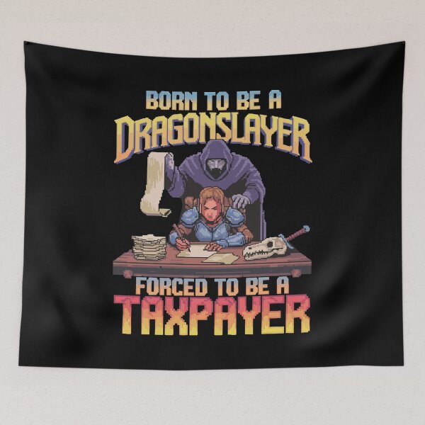 Item preview, Born to be a Dragonslayer - Funny Game Master T-shirt designed and sold by skiprender.