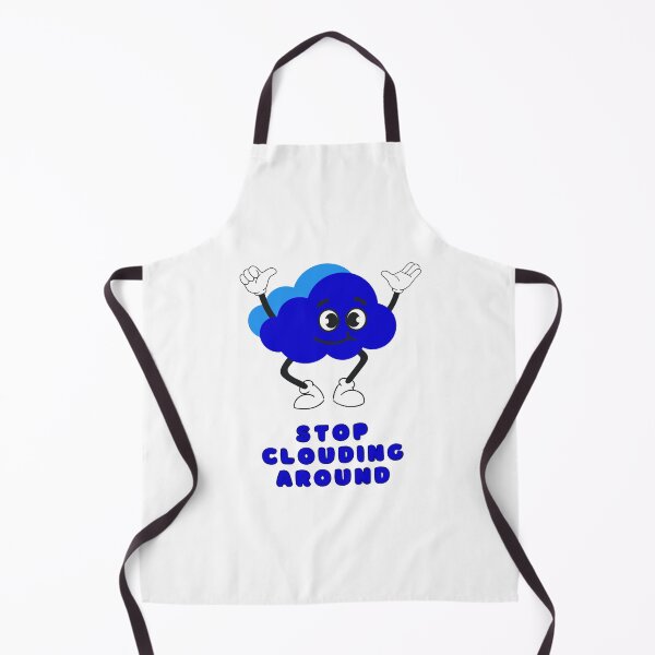 Item preview, STOP CLOUDING AROUND, Computer Cloud Storage, Happy, Cute, Blue designed and sold by AASparksDesigns.