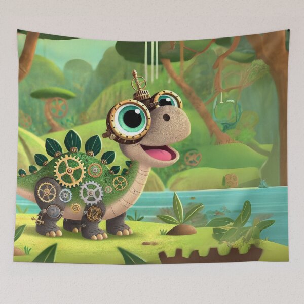 Item preview, Steampunk Suchomimus with Gears and Goggles designed and sold by Sillytoe.