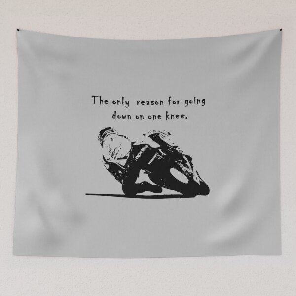 Item preview, The Only Reason for Going Down on One Knee - Motorcycle Racing designed and sold by Morganatic.
