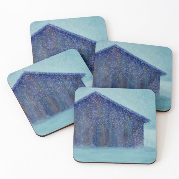 Item preview, Blue Shed in Winter designed and sold by JWBriddell.