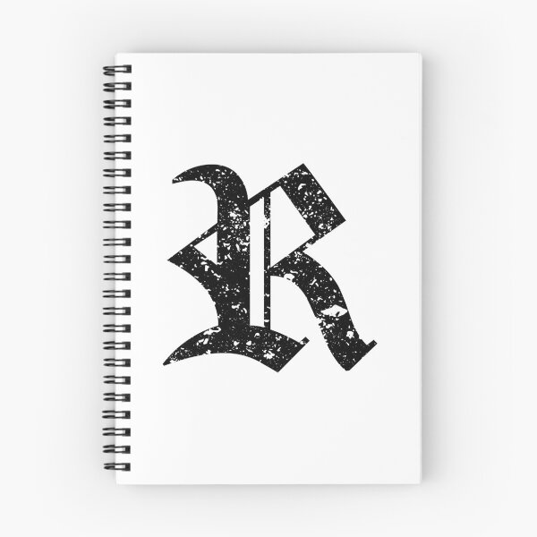 Item preview, Capital Letter R - Eroded / Distressed Gothic Blackletter Script / Old English Font (Black) designed and sold by STUDIO-72.