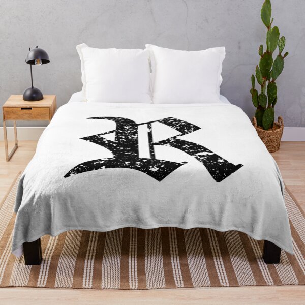 Item preview, Capital Letter R - Eroded / Distressed Gothic Blackletter Script / Old English Font (Black) designed and sold by STUDIO-72.