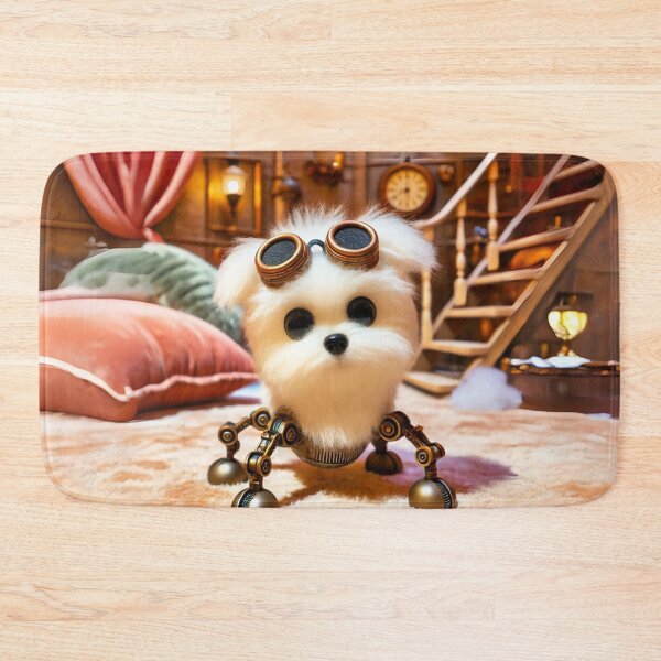 Item preview, Steampunk Teacup Maltese with Mechanical Legs designed and sold by Sillytoe.