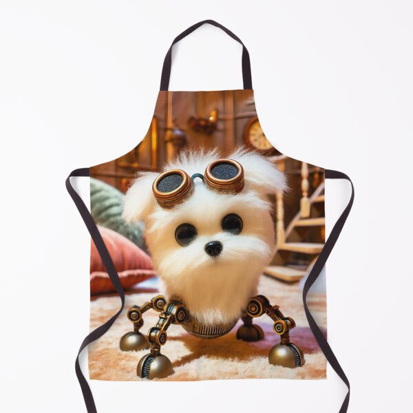 Item preview, Steampunk Teacup Maltese with Mechanical Legs designed and sold by Sillytoe.