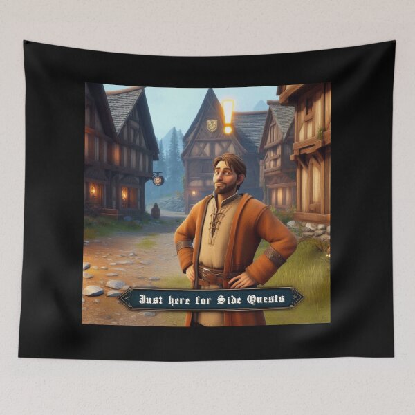 Item preview, NPC Vibes - Just here for Side Quests designed and sold by nature. electrified..