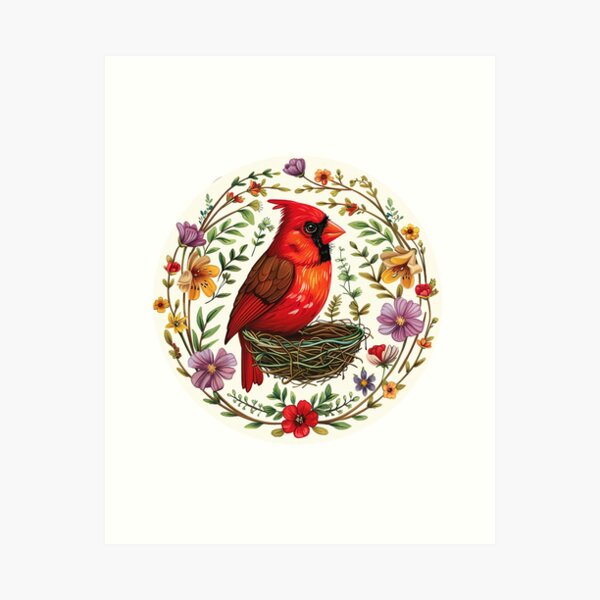 Item preview, A Cardinals Nest designed and sold by PyramidSchmear.