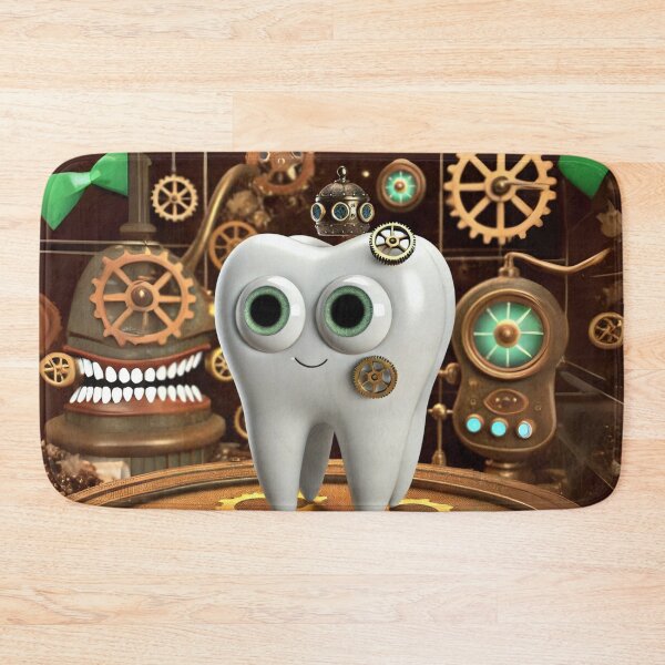 Item preview, Steampunk Tooth with Gears and Goggles designed and sold by Sillytoe.