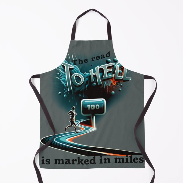 Item preview, The road to hell is marked in miles (gray) designed and sold by Tees16.