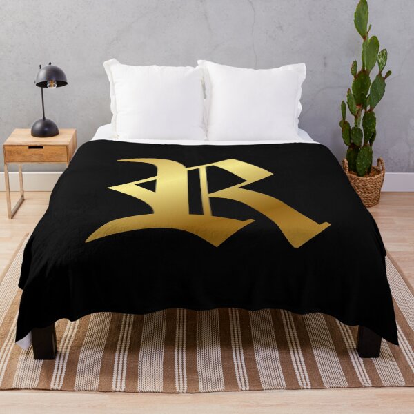 Item preview, Capital Letter R - Foil Gold Effect Gothic Blackletter Script / Old English Font designed and sold by STUDIO-72.
