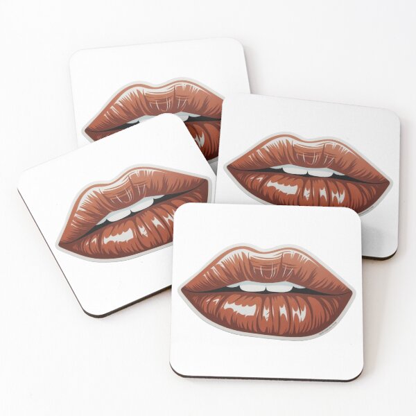 Item preview, Sexy dark red lips with teeth shown designed and sold by InspireStudio4E.
