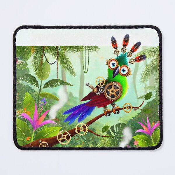 Item preview, Steampunk Turaco with Clockwork Gears designed and sold by Sillytoe.