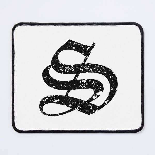 Item preview, Capital Letter S - Eroded / Distressed Gothic Blackletter Script / Old English Font (Black) designed and sold by STUDIO-72.