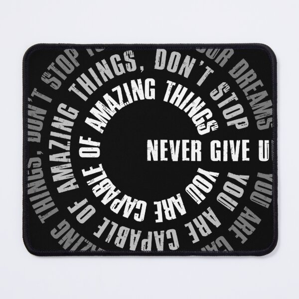 Item preview, Never give up, motivation designed and sold by redwolf92.