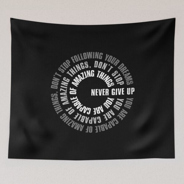 Item preview, Never give up, motivation  designed and sold by redwolf92.