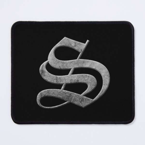 Item preview, Capital Letter S - Worn Stone Effect Gothic Blackletter Script / Old English Font designed and sold by STUDIO-72.