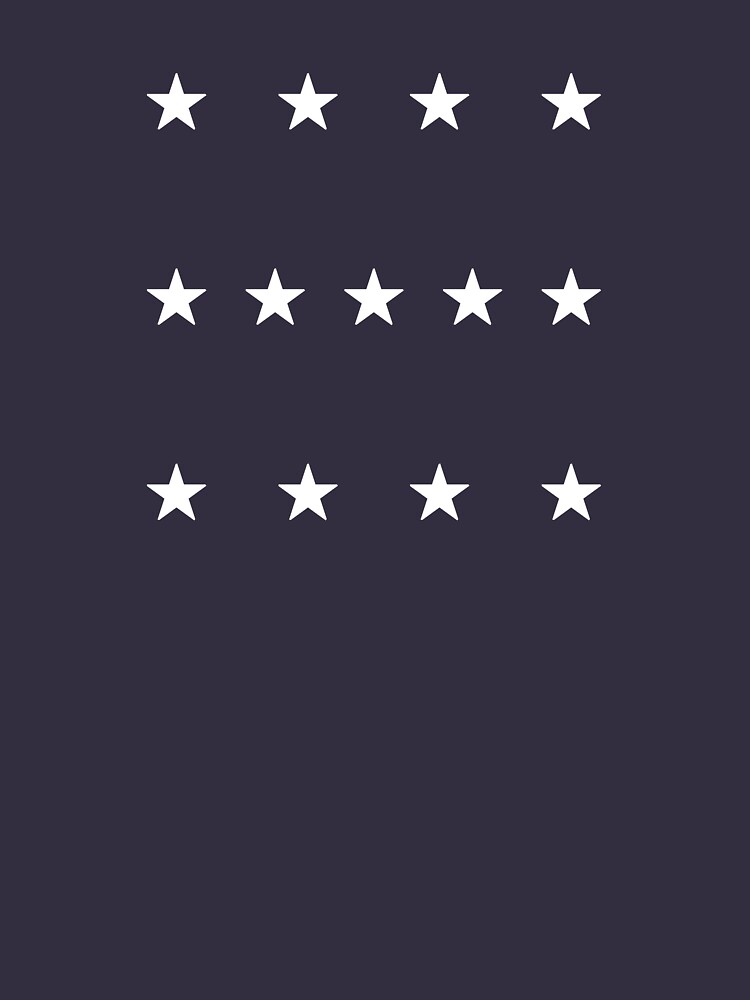 13-Star American Flag, 4–5–4 Design, Evry Heart Beats True by EvryHeart