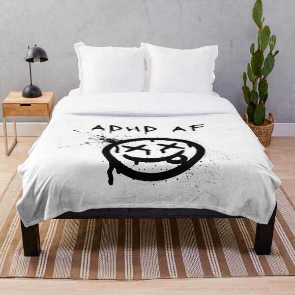 Aperçu de l'œuvre ADHD AF graffiti emoji bomb- ADHD funny créée et vendue par BatJamDesigns.
