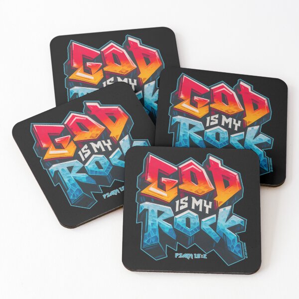 Item preview, God Is My Rock Psalm 18:2 Bible Verse designed and sold by artjuniverse.