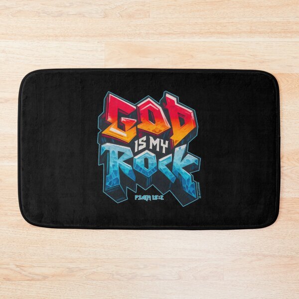 Item preview, God Is My Rock Psalm 18:2 Bible Verse designed and sold by artjuniverse.