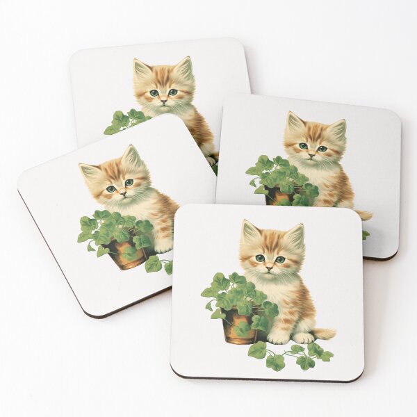 Item preview, Shamrock kitty designed and sold by MendaciousMina.