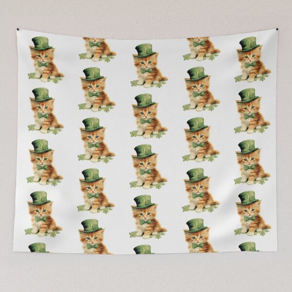 Item preview, Shamrock kitty designed and sold by MendaciousMina.