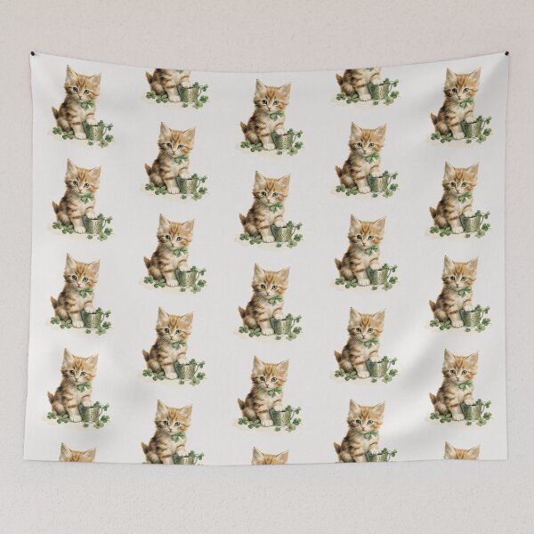 Item preview, Shamrock kitty designed and sold by MendaciousMina.