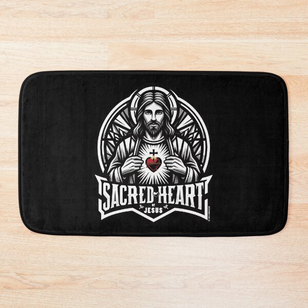 Item preview, Sacred Heart of Jesus Stained Glass Design designed and sold by artjuniverse.