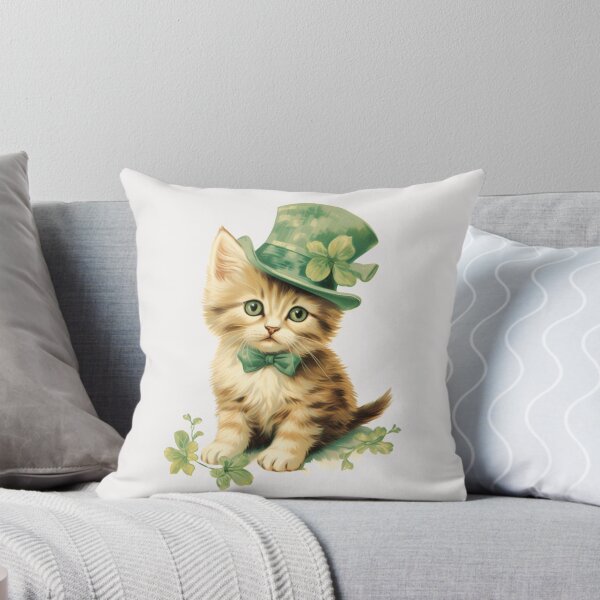 Item preview, Shamrock kitty designed and sold by MendaciousMina.