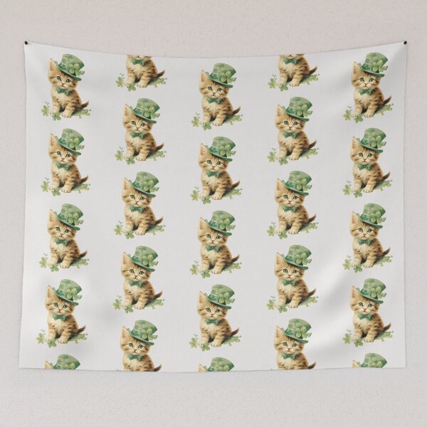 Item preview, Shamrock kitty designed and sold by MendaciousMina.