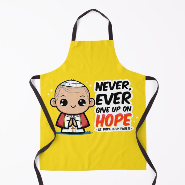 Item preview, St. Pope John Paul II Never Ever Give Up on Hope Kawaii (Cute) designed and sold by artjuniverse.