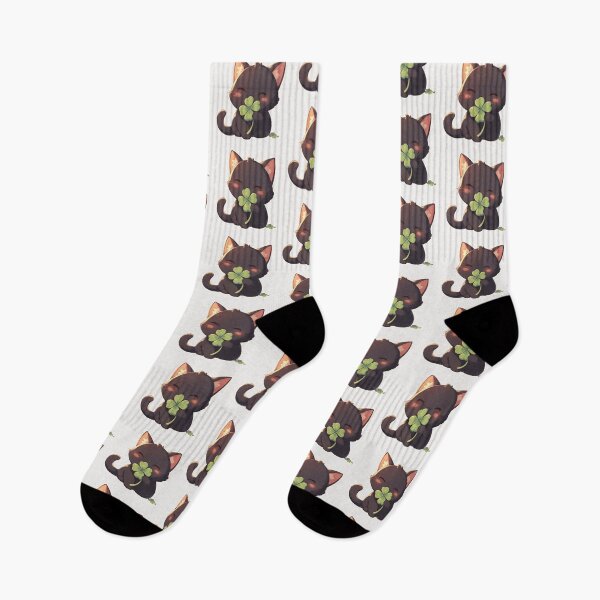 Item preview, kawaii Shamrock kitty designed and sold by MendaciousMina.