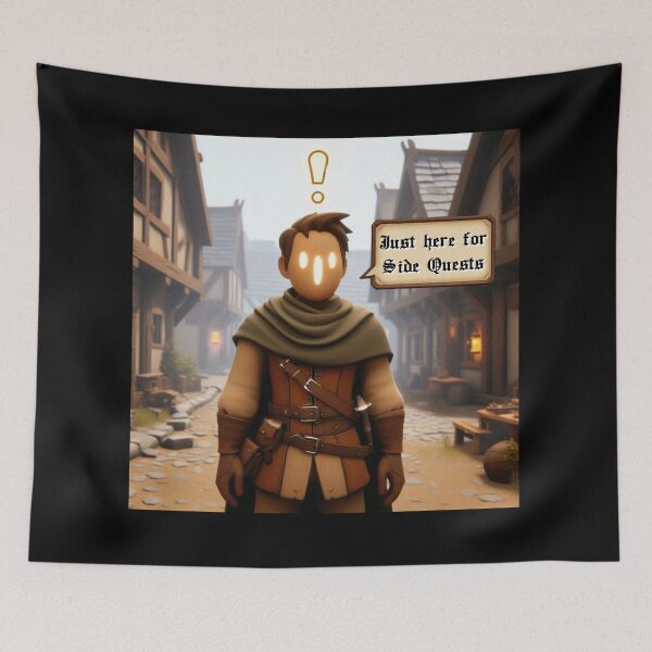 Item preview, NPC Vibes - Just here for Side Quests designed and sold by nature. electrified..