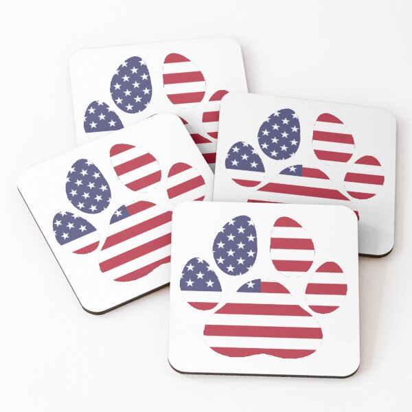 Item preview, American Flag Dog Paw Print designed and sold by Gertie Roo.