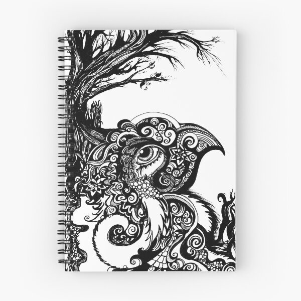 Item preview, Contemplation Tree – Ink Drawing with Abstract Eagle Form designed and sold by DanielleJScott.com.