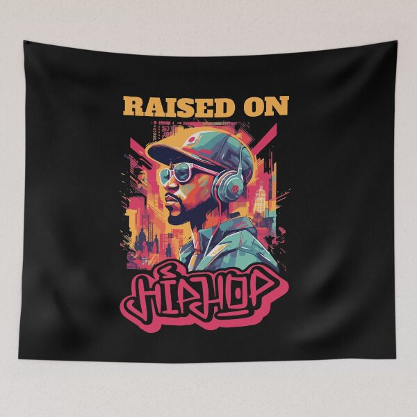 Item preview, RAISED ON HIP HOP 50th Rap Anniversary designed and sold by Dressed For  Duty.