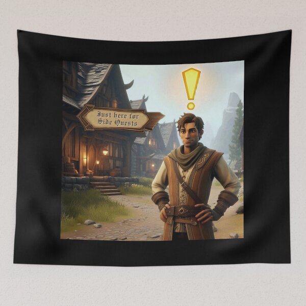 Item preview, NPC Vibes - Just here for Side Quests designed and sold by nature. electrified..