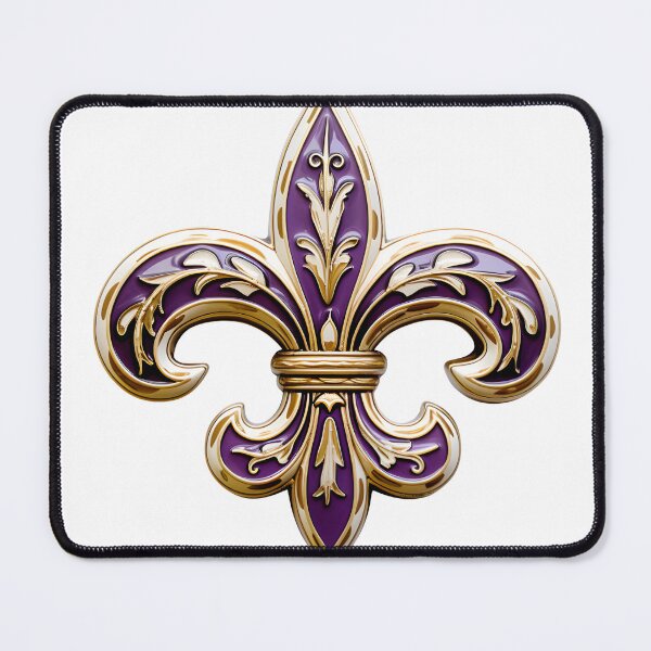 Item preview,  Fleur de lis purple and gold designed and sold by GeauxTigs225.