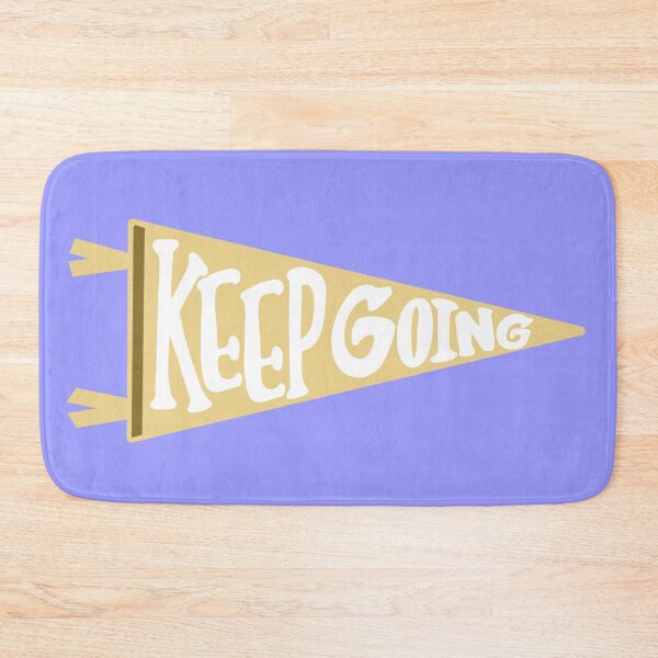Item preview, KEEP GOING Pale Yellow Pennant Flag designed and sold by Giulia  Palazzo.
