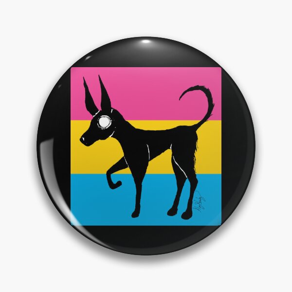 Item preview, A Dog Named Wednesday: Pansexual Pride Edition designed and sold by AlyStabz.