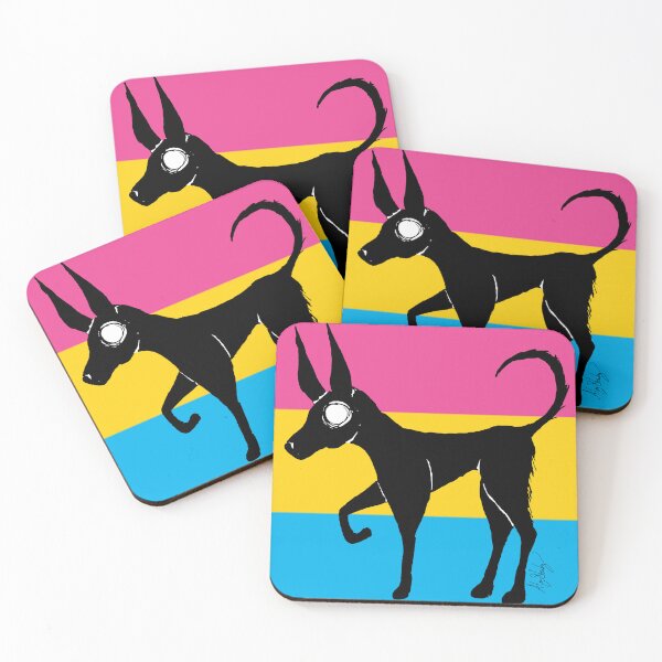 Item preview, A Dog Named Wednesday: Pansexual Pride Edition designed and sold by AlyStabz.