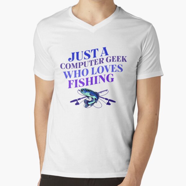 Vista previa del artículo con la obra «Sudadera con capucha para frikis de la pesca y nerds informáticos», diseñado y vendido por CPW52Designs.