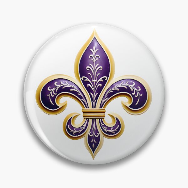 Item preview, Fleur de lis purple and gold designed and sold by GeauxTigs225.