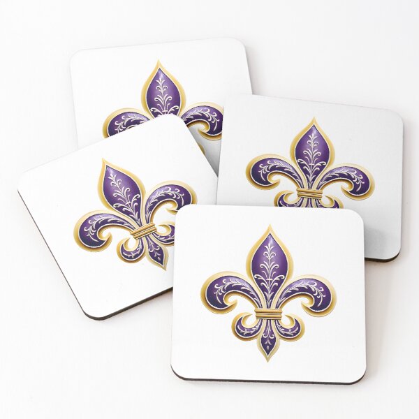 Item preview, Fleur de lis purple and gold designed and sold by GeauxTigs225.