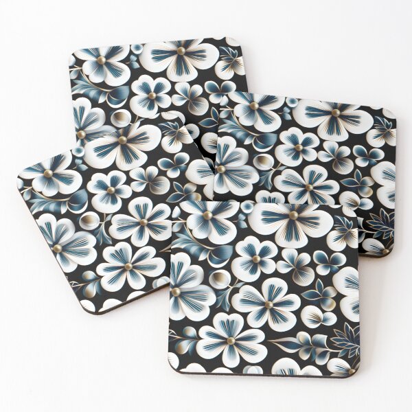 Item preview, Retro Floral Pattern with Classic Jewel-Tone Color Combinations designed and sold by Juliette Ozkalfayan.