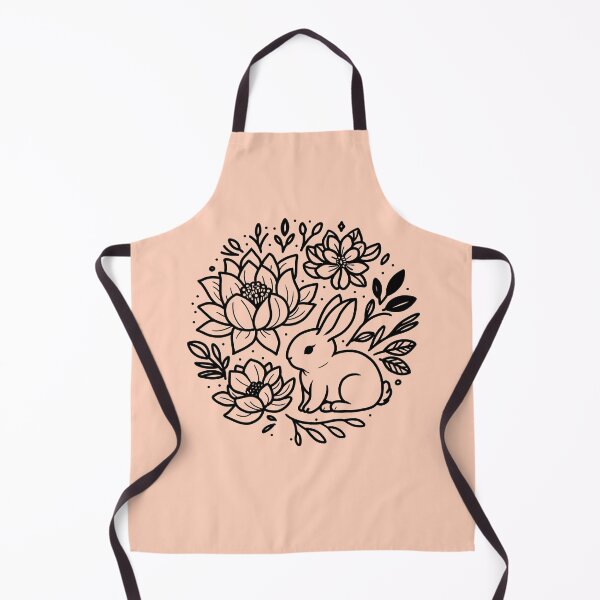 Item preview, Floral Bunny - Peach Fuzz designed and sold by MaryAura.