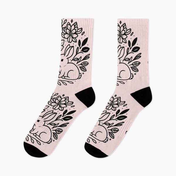 Item preview, Floral Bunny - Lavender Blush designed and sold by MaryAura.