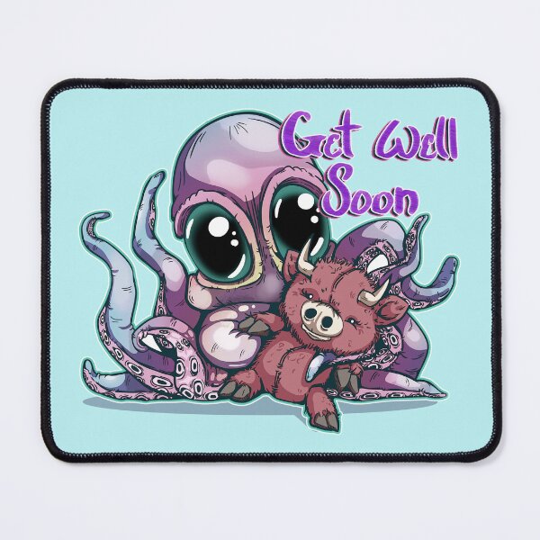 Item preview, Baby Octopus with Highland Cow Stuffie: Get Well Soon designed and sold by iduzarts.