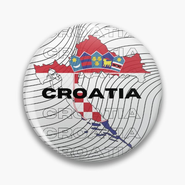 Item preview, Flag Map of Croatia designed and sold by nyblydd.