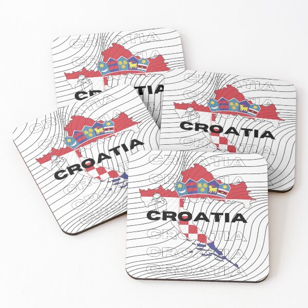 Item preview, Flag Map of Croatia designed and sold by nyblydd.
